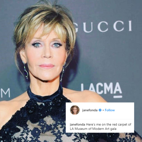 virginiachance: “I tweet, I Instagram, I Facebook, I do it all.” - Jane Fonda on her Instagram post 