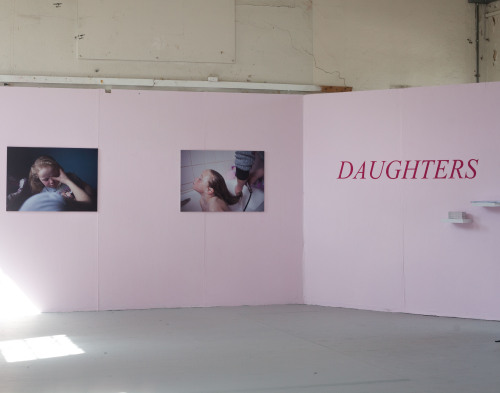 samanthaconlonart: DAUGHTERSphotographic vinyl mounted on mdffinal B.A. show,  June 2015 websit