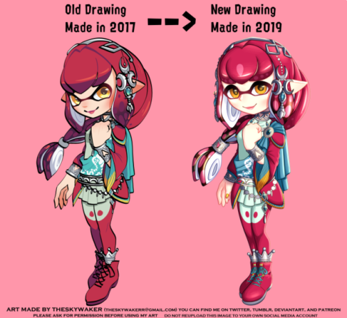 theskywaker:2 years ago, i posted my most popular idea; amiibo costumes for splatoon 2. today, i red