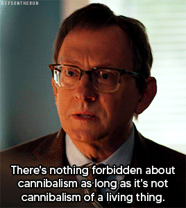 gifsontherun:  Leland Townsend in every episode Evil | 2.13 “C Is for Cannibal”