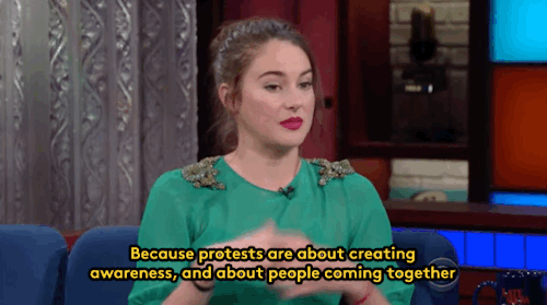 refinery29:Shailene Woodley went on The Late Show to talk about how we can keep up the fight against