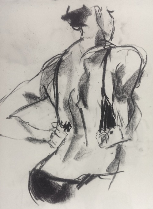 some life drawings from the past few months—i&rsquo;ve recently been struggling in that class, but a