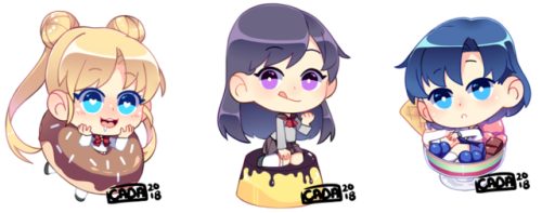 r0cket-cat: Craving something sweet? Have some Sailor Sweets! These will be up in my store as a