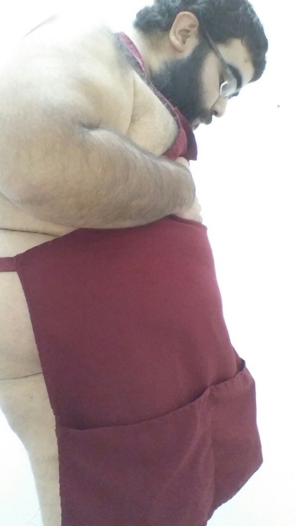 fierybiscuts:  To the follower who asked for me naked except for my apron, here ya go! The other “act like a housewife” set will wait till I get home so I can actually do housewife stuff.