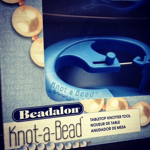 The Beadalon Knot-A-Bead rocks. Creates amazing knots between any bead, fast and simple to use. Just