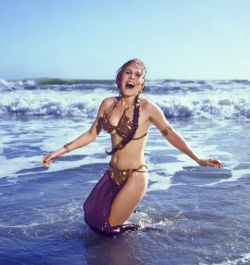 spicyhorror:  Carrie Fisher Rolling Stone photoshoot for Return of the Jedi, 1983