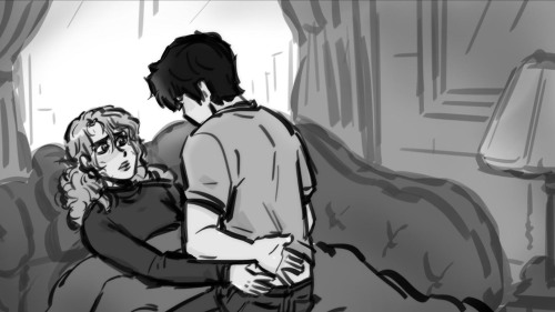 made some mock storyboards of a few Percy Jackson & the Olympians and Heroes of Olympus moments 