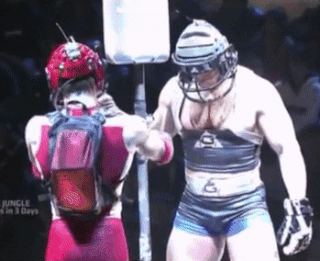 American Gladiators – Titan intimidating the opponent