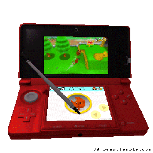 3d-bear:Nintendo Handhelds Through the Generations (A.K.A Nintendo Handhelds as if they’re rendered 