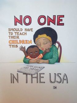 thewightknight:  Illustrator Mary Engelbreit has made many fans for her work in stationery, home goods, and children’s books for over 30 years.  But today, some of  those fans are not so happy with anti-racist artwork she’s posted on her  Facebook