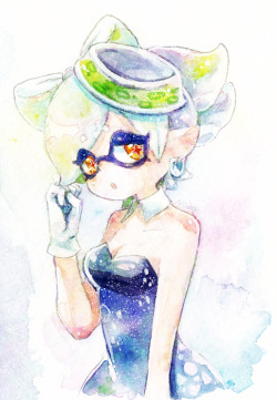 mizoreame00:  ほたるちゃん with water color 