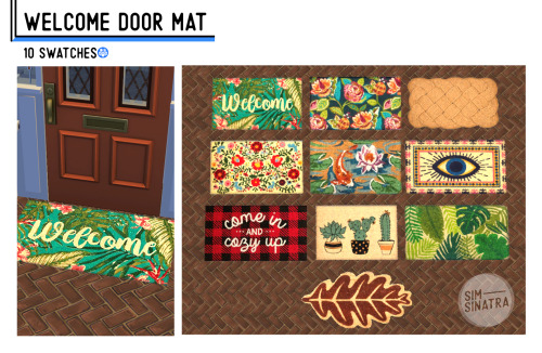 WELCOME DOOR MAT 10 swatches. Needs parenthood. Download without ads ↓ Mediafire    &