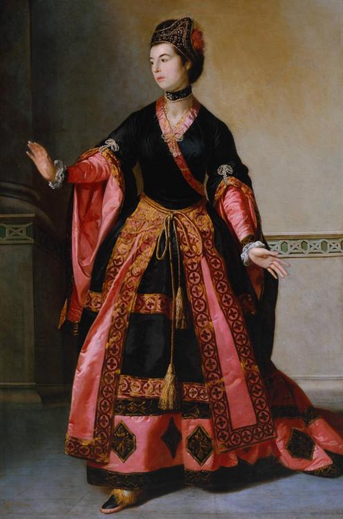 gifted-minerva:Tilly Kettle Mrs Yates as Mandane in the Orphan of China 1765