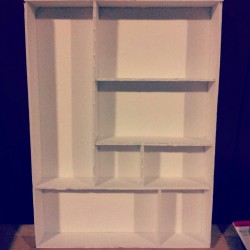 my mondrian shelf i made for my interior design class (i got an a!!)