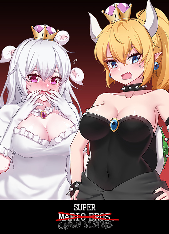 a-titty-ninja:  「スーパークラウンシスターズ」 by NaRynn | Twitter๑