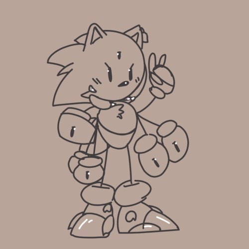 Made By GSStudio, IDK What Was I Doing But Yeah Cute Drawing Of DarkFearSonic