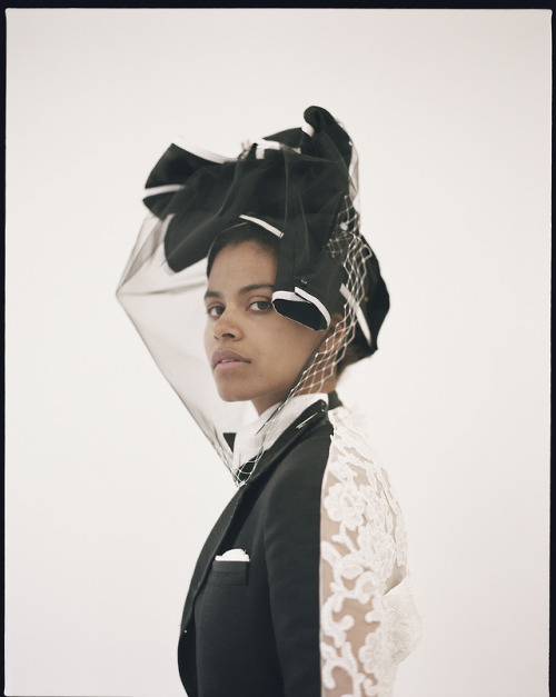 thombrowneny: … going to the chapel … view exclusive footage and images as zazie beetz prepares for the 2019 met gala wearing thom browne now, on thom browne journal.  ph: anna victoria best 