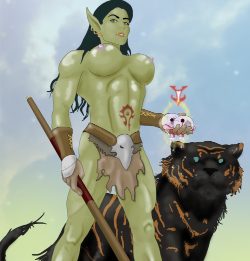 3 new glamorous femdom castration illustrations by the very talented, Rio! The first two are titled, “Orc Hunter”. I guess she hunts them and then takes their balls as trophies. And the 3rd one is a lovely Christmas-y one. Looks like she’s got a