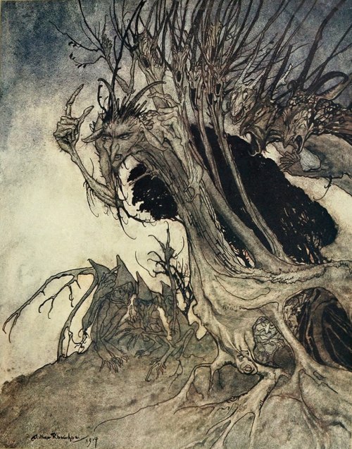 gwendhinluthol: From the poem Comus by John Milton, Arthur Rackham