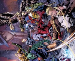 extraordinarycomics:  Justice League war by Ivan Reis.