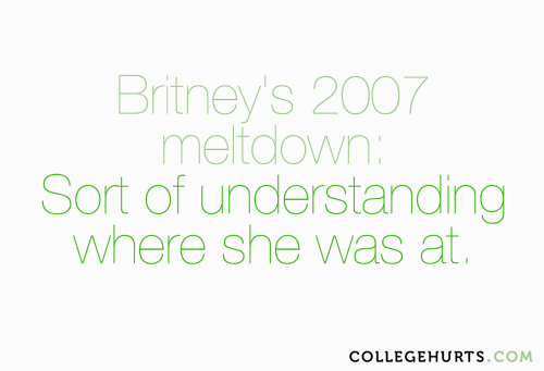 #CollegeHurts #72: Britney&rsquo;s 2007 meltdown: I&rsquo;m sort of understanding where she 