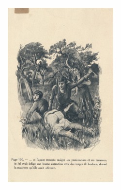 agracier:  spanking illustration from a 1930s erotic novel …