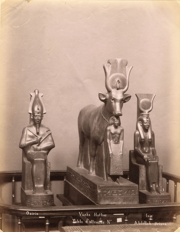 fishstickmonkey:  Statues of Osiris, Hathor Cow and Isis		 		 			Photographer: 				Abdullah