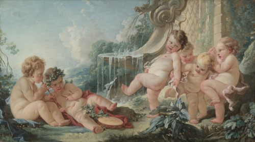 cma-european-art: Music and Dance and Cupids in Conspiracy, François Boucher , 1740s, Cleveland Muse