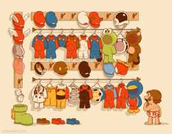 glenbrogan:  Mario’s Closet T-shirt design.