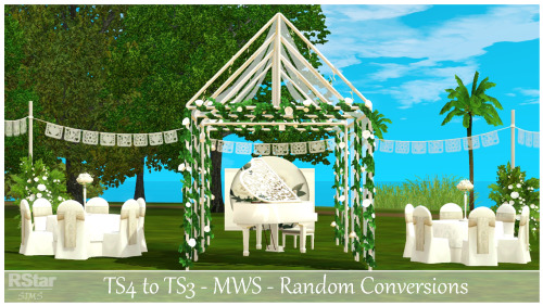 TS4 to TS3 - MWS- Random ConversionsOriginal Meshes by EA Base Game compatible  Sims can walk under 