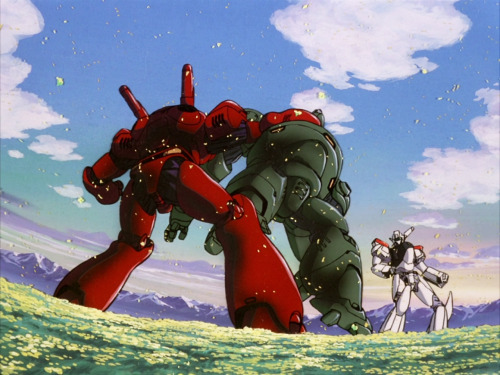 80sanime:  1979-1990 Anime PrimerPatlabor: The Early Days (1988)In the 90s, the dream of giant man-operated robots has become a reality in the form of Labors. Unlike the showy mecha of many an anime otaku’s imagination, Labors are utilitarian machines