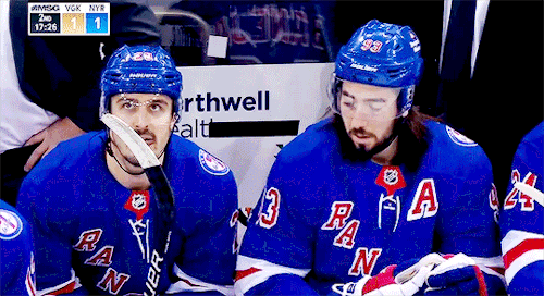 thequeencity:CHRIS & MIKA  | conspiring with bae ( NYR vs VGK. 12.17.2021. )