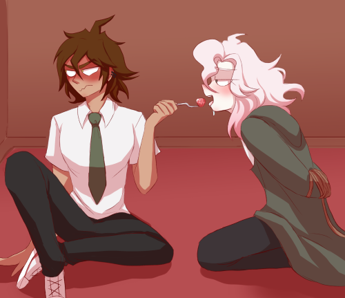 au where hajime actually fed nagito like he deservesplease credit me if you use these for icons!