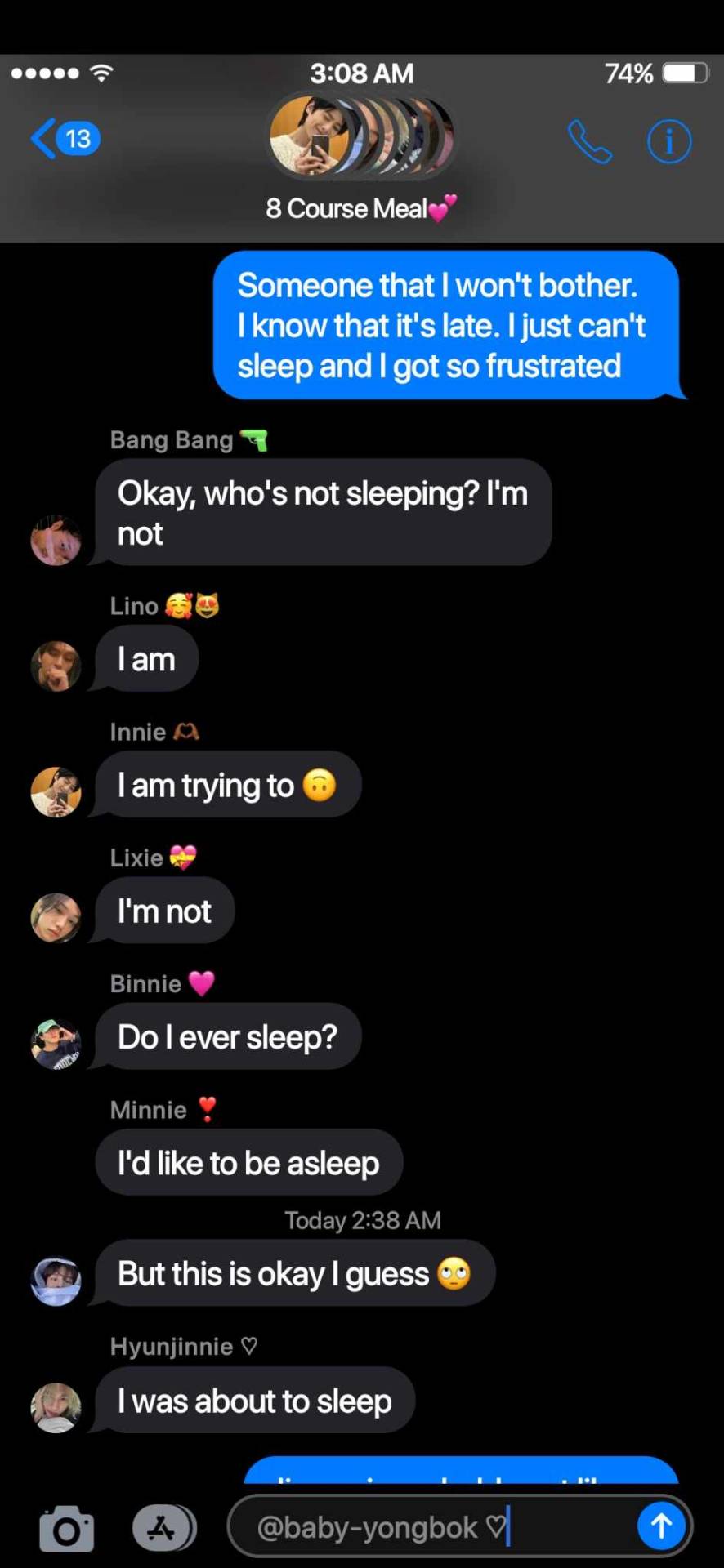 Poly SKZ!Fake Texts - Texting The Group Chat To Ask For "help"