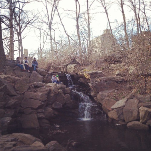 setbabiesonfire:  A #waterfall hiding in #NYC. #CentralPark