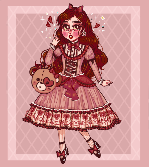 starfaesart: ive wanted to draw something inspired by lolita fashion for so long! here’s somet