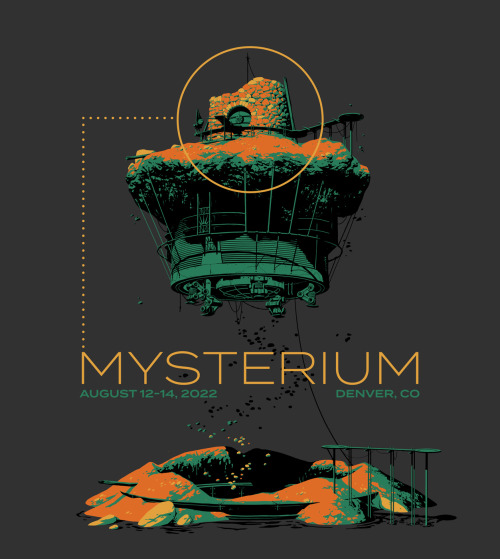 My t-shirt design for @mysterium this year!Voltaic was my favorite Age as a kid playing Myst III: Ex