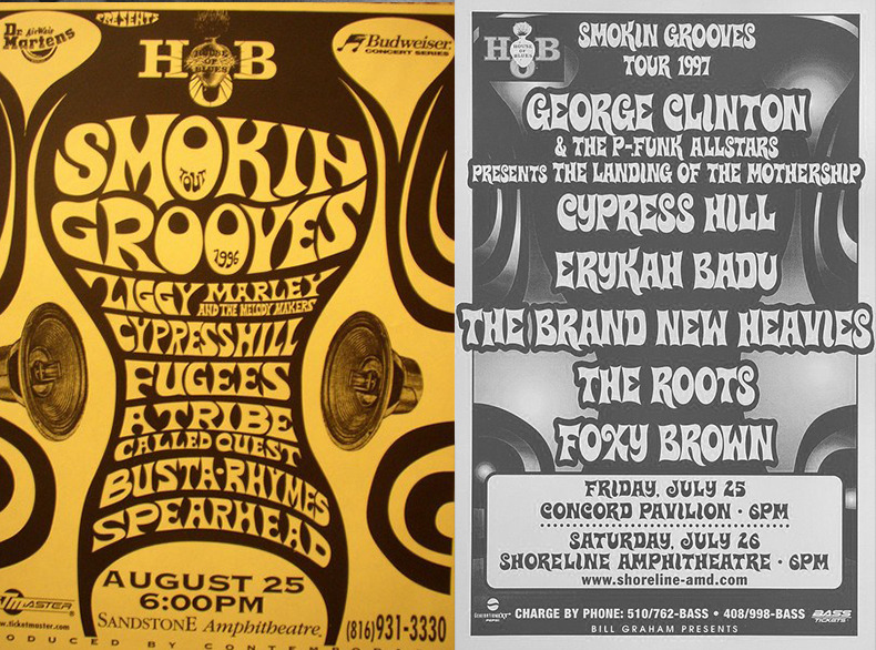 smokin' grooves tour 1995 lineup