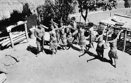 “Igorots performing a dance on Northern Luzon island, Philippines, 1955-1956.” Via John Tewell.