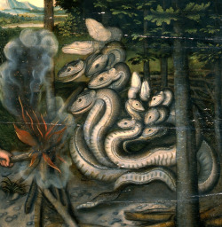 biblioklept:  Hercules and the Hydra (Detail) — Workshop of Lucas Cranach the Elder  Hercules and the Hydra, c. 1537 by the Workshop of Lucas Cranach the Elder