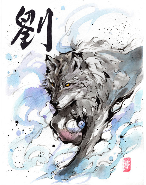 Wolf commission!Will try to start posting more arts~~