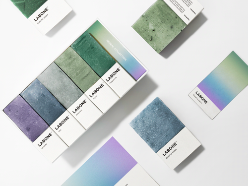 Pantone inspired soap branding by Matias Funes