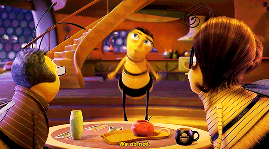 ruinedchildhood:“Barry B. Benson, a bee just graduated from college, is disillusioned at his l