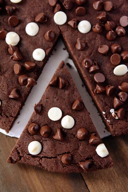 fullcravings:  Giant Double Chocolate Cookie