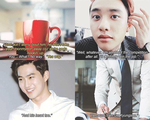 lovertronic:KYUNGMYEON & CHANBAEK; Business Internship AUIn which Do Kyungsoo’s priority is to w