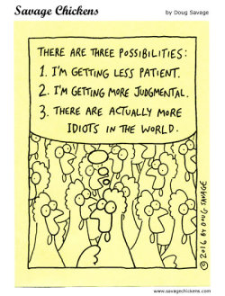 savagechickens:  Three Possibilities. More idiots. 