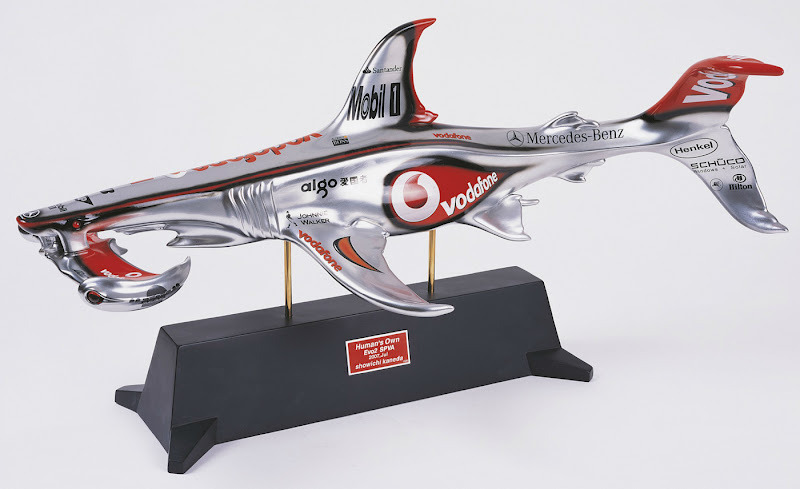 lord-minion:  mclaren-soul:  Formula 1 - Shark Edition! Here you can see the MP4-8,