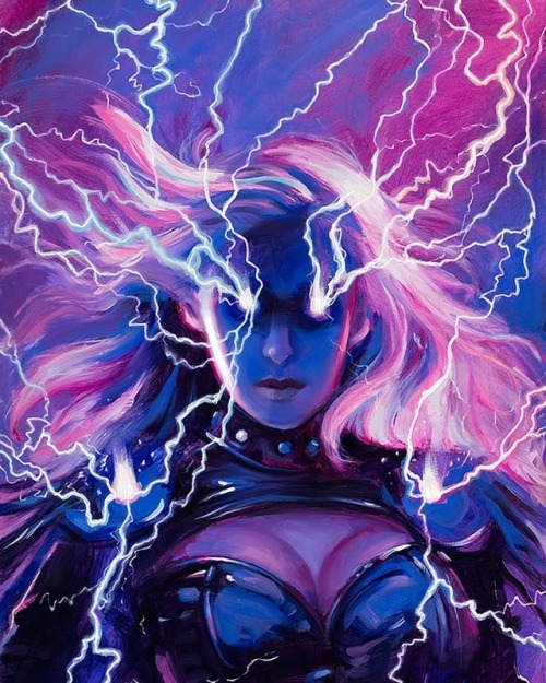 ⚡️⚡️Energize! Oil on panel. 12x16. #energy⚡ #lightning #fantasyart #oilpainting