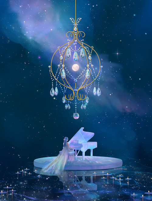 sugarmint-dreams:☾ moonlit melodies animated w/ music-my shop