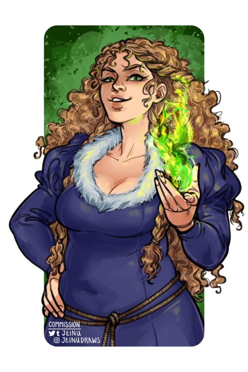  Portrait commission of the haughty and smug Queen Sorceress Vivian, for 9_f57 on twitter! 